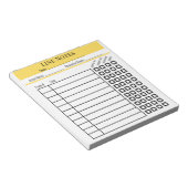 Merkblatt für Schauspieler-Linien Notizblock (angewinkelt)