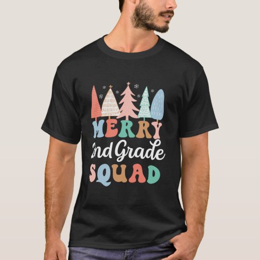 Merke 2. Klasse Squad zweite Klasse Lehrer Kinder  T-Shirt (Vorderseite)