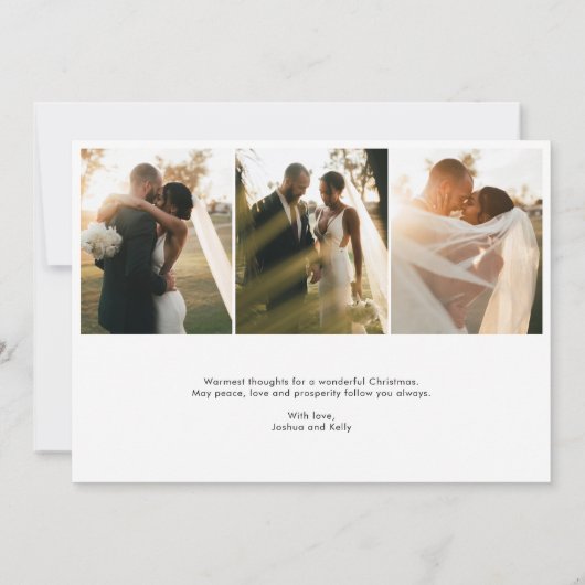 Merke und Verheiratete Hochzeitskarte Foto Einladung (Rückseite)