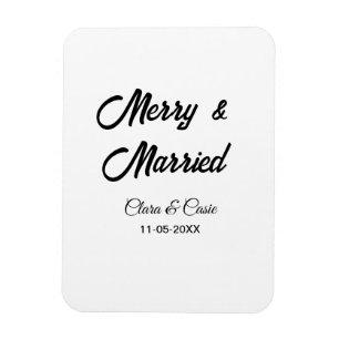 Merke und verheiratetes Paar Name Datum FeiertagCh Magnet