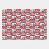 Merken Sie alles Script 6-Foto-Checkerboard Geschenkpapier Set (Vorderseite)