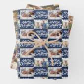 Merken Sie alles Skript-Checkerboard 6 Foto Set Geschenkpapier Set (Beispiel)