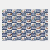 Merken Sie alles Skript-Checkerboard 6 Foto Set Geschenkpapier Set (Vorderseite)