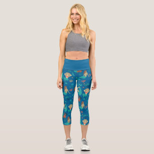 Merkmal mehrerer Rassen Capri Leggings