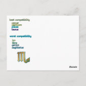 Merkmale des Skorpios nach Karte (Rückseite)