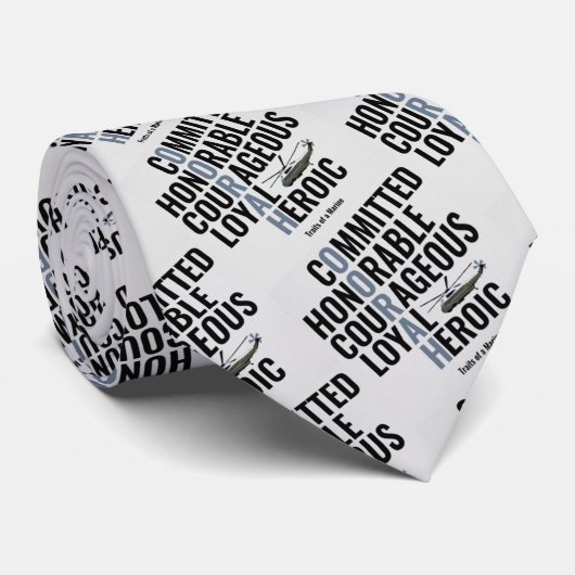 Merkmale einer Marine Krawatte (Gerollt)