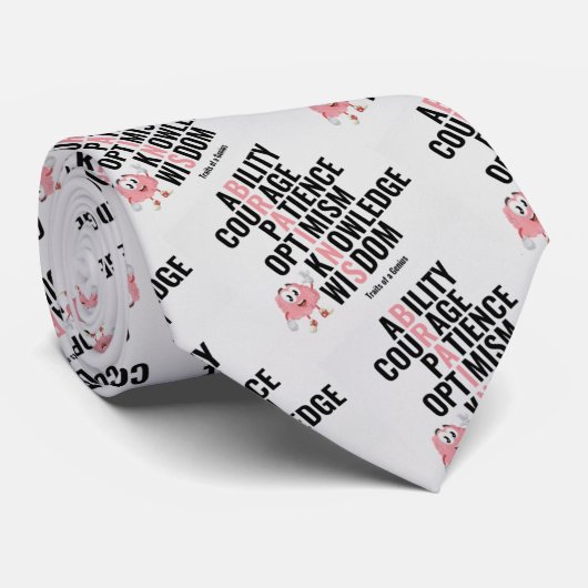 Merkmale eines Genius Krawatte (Gerollt)