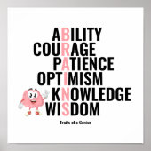 Merkmale eines Genius Poster (Vorne)