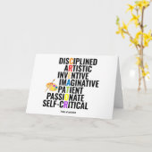 Merkmale eines Künstlers Karte (Gelbe Blume)