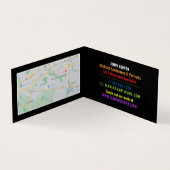 Merkmale eines Künstlers, Künstlerausstellung, im  Visitenkarten (Innenseite)