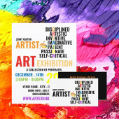 Merkmale eines Künstlers, Künstlerausstellungswerb Flyer