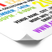 Merkmale eines Künstlers, Künstlerausstellungswerb Poster (Ecke)