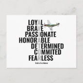 Merkmale eines Luftfahrtunternehmens Postkarte (Vorderseite)