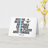 Merkmale eines Seeleuten Karte (Gelbe Blume)