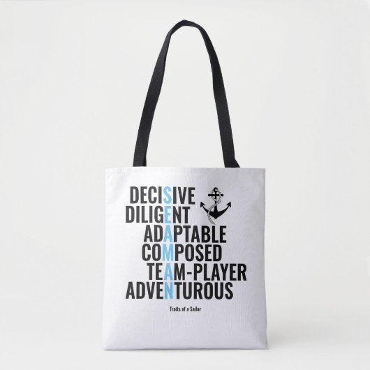 Merkmale eines Seeleuten Tasche (Vorderseite)