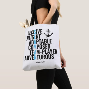 Merkmale eines Seeleuten Tasche