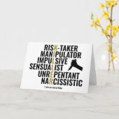 Merkmale eines seriellen Killers Karte (Gelbe Blume)