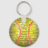 Merkmale eines Trainers Schlüsselanhänger (Vorderseite)