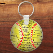 Merkmale eines Trainers Schlüsselanhänger (Vorderseite)