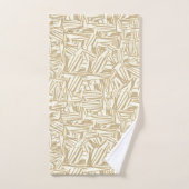 Merkmale hellbraun, beige und weiß badhandtuch set (Handtuch)