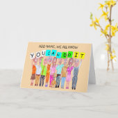 Merkmale von Menschen, die Karte (Gelbe Blume)