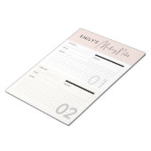 Merknotizen für den individuell anpassbaren Meetin Notizblock (angewinkelt)