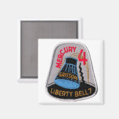 Merkur 4: Liberty Bell 7 Gus Grissom Magnet (Vorderseite/Rückseite)