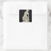 Merkur Attaching seiner Flügelsandalen, 1744 Quadratischer Aufkleber (Tasche)