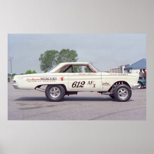 Merkur-Komet A F/X - Vintage Drag Poster (Vorne)
