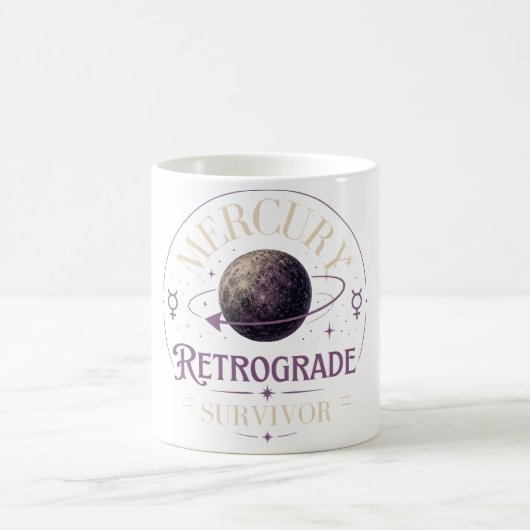 Merkur-Retrograd-Überlebender Kaffeetasse (Mittel)