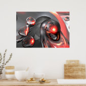 Merkur-steigendes Abstraktes Poster (Küche)