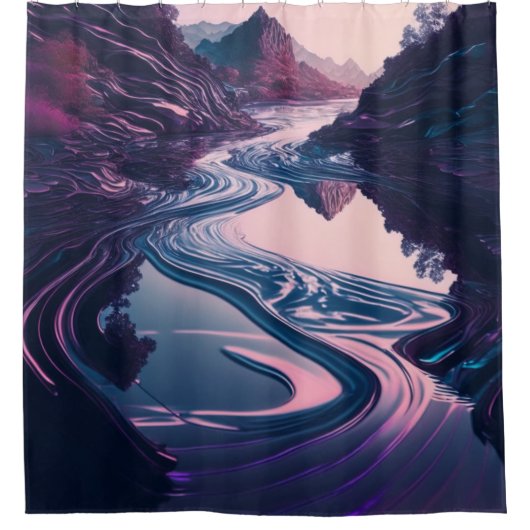 Merkurtal Duschvorhang (Vorderseite)