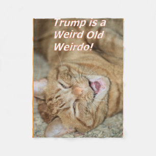 Merkwürdig alter Trump Fleecedecke