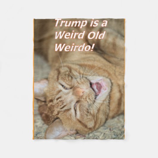 Merkwürdig alter Trump Fleecedecke (Vorderseite)