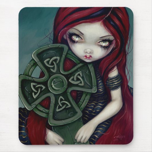 Merkwürdig einsamer gotischer feenhafter Celtic Mousepad (Vorne)