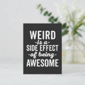 Merkwürdig ist Phantastisches Zitat Postkarte (Stehend Vorderseite)