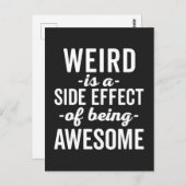 Merkwürdig ist Phantastisches Zitat Postkarte (Vorne/Hinten)