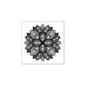 Merkwürdig Psychedelic Eyes Blue Floral Gummistempel (Prägung)