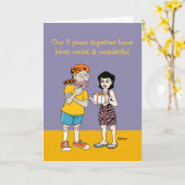 Merkwürdig und wunderbar neunjährig karte (Gelbe Blume)