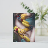 Merkwürdige AI Gone Bananas Postkarte (Stehend Vorderseite)