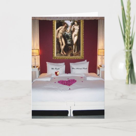 Merkwürdige Bettgenossen Karte (Vorderseite)