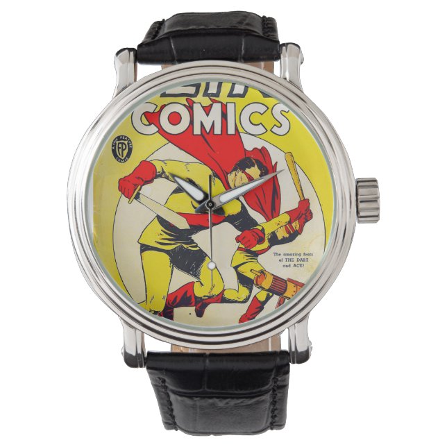 Merkwürdige Comics Armbanduhr (Vorderseite)