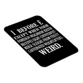 Merkwürdige Englischlehrerin Grammar Teach Magnet (Rechte Seite)