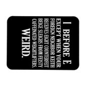 Merkwürdige Englischlehrerin Grammar Teach Magnet (Horizontal)