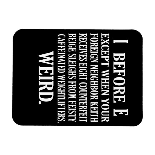 Merkwürdige Englischlehrerin Grammar Teach Magnet (Horizontal)