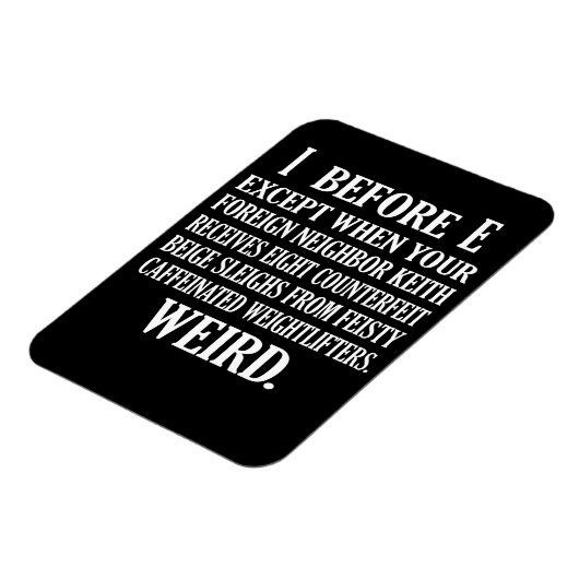 Merkwürdige Englischlehrerin Grammar Teach Magnet (Linke Seite)