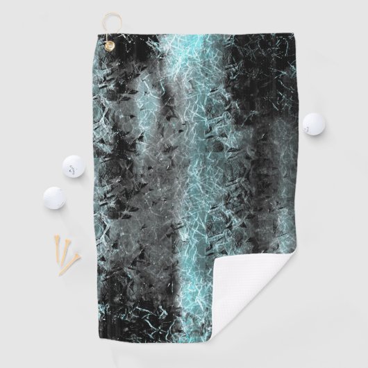 Merkwürdige faserige Textur in hellblau Golfhandtuch (Insitu)