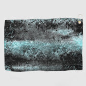 Merkwürdige faserige Textur in hellblau Golfhandtuch (Horizontal)