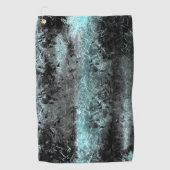 Merkwürdige faserige Textur in hellblau Golfhandtuch (Vorderseite)