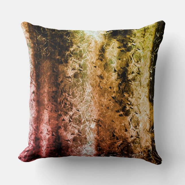 Merkwürdige Faserstruktur und Schmutzflecken Kissen (Vorderseite)